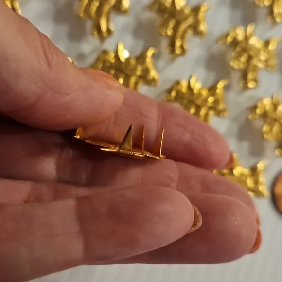 Lots of Western themed crafting brads charms    and More silver blue gold - Picture 14 of 14